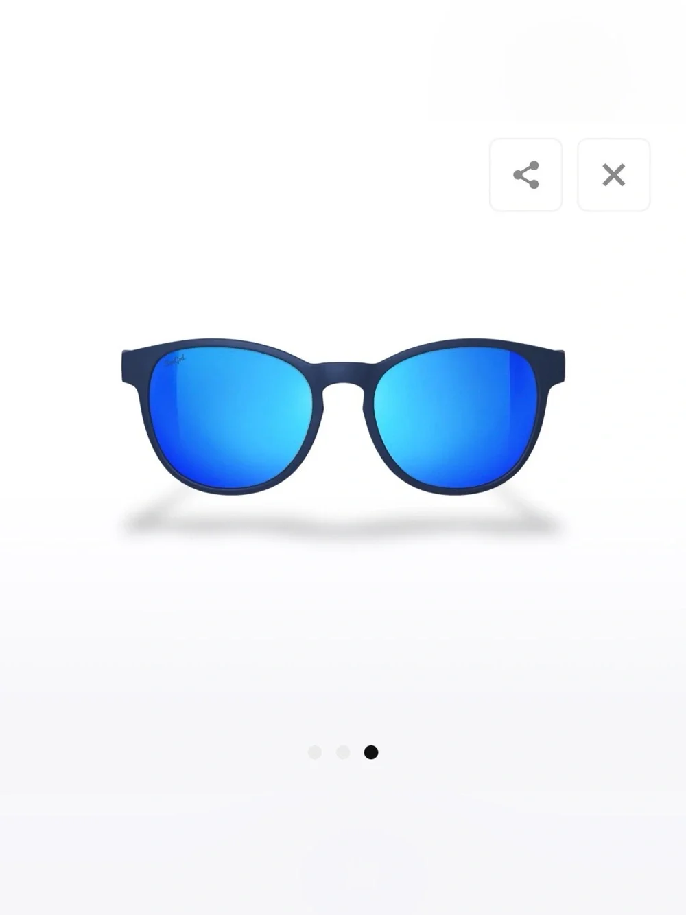 EUC Sierras Sungod 8KO Polarized Mirrored Sunglasses – Matte Navy / Blue